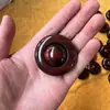 Peça de Mão de Sândalo Roxo, Peça de Mão Esculpida em Madeira Torcida à Mão, Bola de Handebol de Peça Única