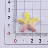Grampo de Cabelo Estrela do Mar Gradiente Estrela de Cinco Pontas Corda de Cabelo Pegador Capa de Celular Furo Fivela de Sapato Patch DIY Acessórios de Resina