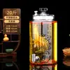 Garrafas de Vidro para Fazer Vinho, Recipientes Selados Domésticos, Potes de Vidro para Vinho Medicinal de Ginseng, Recipientes para Vinho, Potes para Bebidas Alcoólicas com Torneira, Garrafas Especiais para Vinho