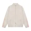 Outono e Inverno Zíper Oversize Estilo Americano Street Outono Versátil Listrado Zíper Casaco Jaqueta Unissex Hip-hop Cardigan