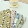 Tejido de Sarga de Algodón Cepillado, Pijamas de Otoño e Invierno, Pequeños Estampados Florales Cálidos, Ropa para Niños, Telas para Ropa de Casa