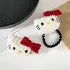 Gomas para el Cabello de Dibujos Animados Estilo Japonés y Coreano Sanrio, Pinzas para el Cabello Versátiles Lindas y Femeninas, Gomas para el Cabello de Felpa Frescas y de Moda