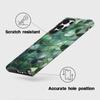 Funda de Teléfono de Trébol de Cuatro Hojas con Chapado en Oro y Nácar para Samsung S24/S25/S26 Ultra, Funda Brillante de Película de Doble Capa
