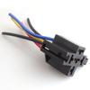 Soquete de Relé Automotivo 12V24V5 Fios/Nylon Quadrado 5 Pinos Universal Peças de Plástico com Terminais