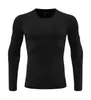 Roupa de treino de secagem rápida para esportes ao ar livre de fábrica transfronteiriça, blusa de manga comprida, camisa de compressão para corrida e fitness para adultos e crianças