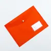 Bolsa de Archivo Transparente A4 de Gran Capacidad Personalizada PP Engrosado A5 Plástico con Broche A3 Almacenamiento Bolsa para Archivos de Contrato