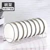 Organizador de Almacenamiento de Tazones y Platos de Acero Inoxidable, Estante de Secado de Escritorio, Estante de Almacenamiento de Cocina, Estante para Tazones, Bandeja de Almacenamiento para Tazones y Platos