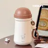 Nueva Taza Termo Simple de Dibujos Animados con Buen Aspecto para Estudiantes Hombres y Mujeres de Acero Inoxidable 316 de Gran Capacidad Portátil