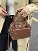 Bolsas de Diseño de Nicho Transfronterizas para Mujer 2025 Nuevo Otoño e Invierno Versátil Retro Bolso de Hombro Único Bolso Cruzado Bolso Pequeño Cuadrado de Mano