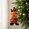 Decorações de Natal tecido boneca dançante pingente boneco de neve velho acessórios para árvore de Natal cenário para decorar