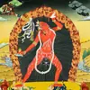 Buda Yuan Hui Nepal Pintado à Mão "King Kong Yoga Mãe" Thangka Pintura Decorativa Corredor Estudo Pintura de Parede