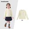 Camiseta Manga Longa Menina Infância Mágica Outono 2026 Nova Estilosa Top Infantil Outono para Crianças Pequenas e Médias Camada Base