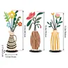 Conjunto de 3 Peças de Decoração para Casa em Metal Estilo Dopamina com Impressão UV, Decoração de Sala de Estar, Ornamentos de Arte em Ferro, Atacado do Fabricante