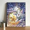 Pintura al óleo digital de bricolaje, pintura al óleo de relleno pintada a mano, estilo chino, pintura simple de caqui, pintura decorativa, pintura china, todo va bien