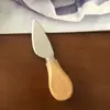 Juego de cuatro cuchillos para queso de acero inoxidable, pala para tarta de queso, herramienta para pizza, cuchillo para queso con mango de madera, vajilla de comida occidental