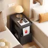 Carrito Móvil Creativo Estilo Lujo Ligero para Sala de Estar, Sofá Moderno para el Hogar de Hierro Forjado, Mesa de Centro Simple, Estante de Almacenamiento, Mesita de Noche