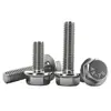 [Pernos de Brida de Acero Inoxidable 304] M4--M16 Acero Inoxidable Superficie de Brida con Tornillos Antideslizantes Dentados Acolchados