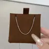 Comercio Exterior Transfronterizo Más Vendido Cadena Hueso de Serpiente de Acero de Titanio para Hombres y Mujeres, Simple y Elegante, Estilo Celebridad de Internet, Cadena Lisa, Cadena para Clavícula, Moda al por Mayor