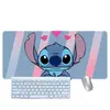 Alfombrilla de ratón Stitch transfronteriza, linda, tamaño grande, adecuada para juegos de computadora y uso de oficina, antideslizante para teclado y escritorio