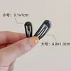 Mini Flequillo Pinza para el Cabello Pinza Pequeña para Fijar el Cabello en la Frente y los Lados, Pasador Negro, Pinza BB Pequeña Invisible sin Marcas