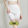 3978 Leggings de Verano Finos de Cintura Media para Recoger el Vientre para Mujer Triángulo Bloqueador Antideslizantes Doble Capa Levantamiento de Glúteos Pantalones de Seguridad