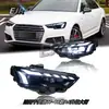 Adecuado para ensamblaje de faros Audi A4 17-19 Modificado Rs Lente LED Nueva Luces de Circulación Diurna Direccionales de Flujo de Agua