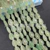 10 * 14 mm cuentas sueltas planas de gota de agua Ágata de cristal Ojo de tigre Dongling Verde agujero recto gota de agua pulsera collar DIY con cuentas