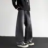 Jeans Vintage Scimitar para Hombre Primavera y Otoño Pantalones Rectos Sueltos Americanos Pantalones de Pierna Ancha Estilosos de Moda Scimitar