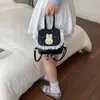 Mochila Linda Estilo Girly para Mujer 2026 Nueva Moda Elegante Encaje Bolsa Escolar Pequeña Conejo de Dibujos Animados Mochila de Viaje
