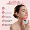 Tabla Gua Sha Eléctrica Transfronteriza, Dispositivo Facial Gua Sha con Luz Roja y Azul y Compresa Caliente, Masajeador Vibratorio de Introducción de Aceite Esencial con Microcorriente