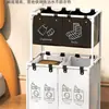 Almacenamiento de Ropa Clasificación Ropa Sucia Azul Doble Capa Estante Clasificador de Ropa Interior Multicapa Almacenamiento de Baño Cesta Clasificadora de Ropa Sucia