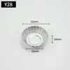 Molde para tarta de huevo molde para pastel de pudín utensilios para hornear lámpara de crisantemo taza occidental molde de ángulo recto molde para tarta