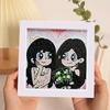 Enfeites de Pintura de Diamante, Adesivos de Desenho Animado DIY Fofos Feitos à Mão, Porta-Retratos de Acrílico, Pinturas Decorativas, Decorações para Quarto e Sala de Estar no Atacado