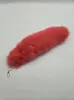 Venta al por mayor del fabricante Colgante de Llavero de Piel de Cola de Zorro Accesorios de Piel Colgante para Bolso Atrezo para Escenario de Actuación
