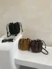 Bolso de Cubo con Cordón de Velour de Moda para Mujer 2026 Nuevo Bolso de Hombro Único para Mujer Bolso Cruzado de Nicho con Sensación de Alta Gama
