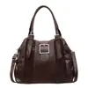 Bolsas de Mujer Transfronterizas 2026 Nuevo Estilo Primavera Cuero Suave Transfronterizo Bolso de Mano Plegado Gran Capacidad Moda Bolso de Hombro Cruzado para Mujer