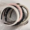 Diadema Celebridad de Internet cabello roto presión lavado de cara horquilla otoño e invierno elegante francés estilo Chanel lentejuela alto parte superior de cráneo diadema de esponja