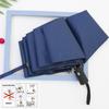 Paraguas automático para mujer, estudiante, de goma negra, protección solar, protección UV, plegable, para hombre, para sol y lluvia, grande, de fábrica