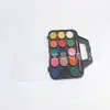 Acuarela de Pigmento Semi-Seco Profesional para Arte Set de 15 Colores Caja de Acuarela Herramienta Principiante Pigmento de Acuarela de 15 Colores Soluble en Agua