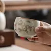 Persimmon Ruyi Ru Kiln Caneca de Mestre Cerâmica Caneca Grande de Chá Para Beber Chá Degustação de Chá Caixa de Presente Conjunto Conjunto de Chá Gongfu Caneca Individual