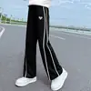 Pantalones para Niñas 2026 Nuevos de Primavera y Otoño de Pierna Ancha para Niños Mayores, Modernos Pantalones Deportivos de Pierna Ancha para Niñas, Exportación