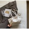Bolso Cubo de Alta Gama Plegado Transfronterizo para Mujer, Moda Nueva Primavera 2026 Bolso de Hombro con Lazo Bolso Cruzado