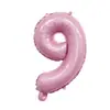 Balões de Folha de Alumínio Rosa Chiclete Perolado Claro 16 polegadas Letra A-Z Número 0-9 Combinação de Aniversário Letra Inglesa