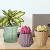 Molde de silicona para maceta de yeso cilíndrica tridimensional con flor pequeña, gota de resina para maceta carnosa, gota de pegamento de cristal DIY longitudinal