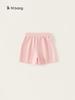 Yubao Calças infantis de verão para meninas, shorts infantis, calças casuais de cor sólida para meninas, todas as cores, soltas e finas