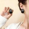 Pendientes de Resina Graduada Vintage Aguja Plateada Otoño e Invierno Pendientes de Lujo Ligero de Alta Gama para Mujer Tachuelas Melard Conservación del Color Dorado Real