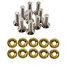 Tornillo de junta M6 para modificación de coche JDM, arandela de protección de batería, marco de placa de matrícula, tapa de válvula, tornillo no estándar