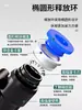 Conector Pneumático de Engate Rápido Aks Tubo de Ar Válvula de Esfera Passante Manual Rosqueado em T para União de Topo Válvula Borboleta Reguladora de Velocidade para Cilindro