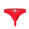 Roupa Íntima Masculina Tanga Fio Dental Nariz de Elefante Seda Gelada Calça Avião Bolsa em U Cintura Baixa Tanga Fina Sexy Tanga Masculina