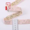 Fita jacquard floral com franjas vintage de 2,5 cm para têxteis de casa, decorações de janela, enfeites de roupa, acessórios de renda DIY feitos à mão 3726